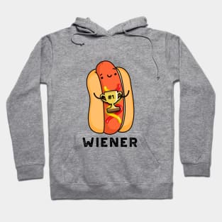 Wiener Funny Sausage Pun Hoodie